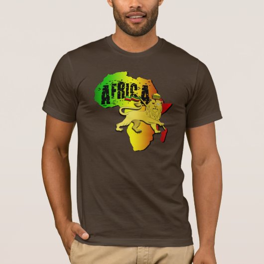 Africa Lion Lion Reggae T-shirt (Voorkant)