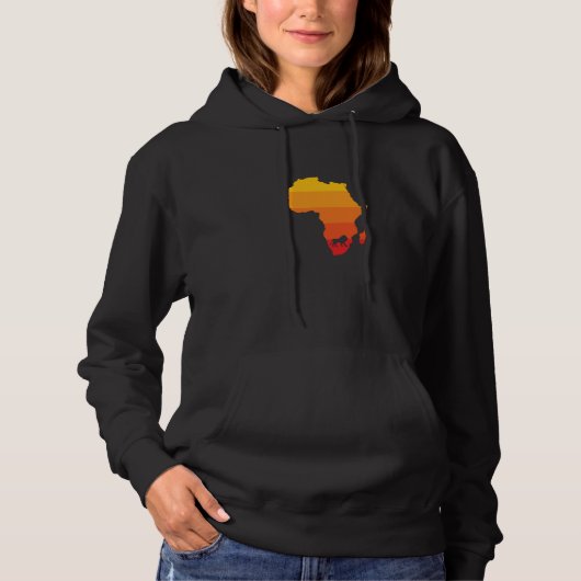Africa Lion Zoo Predator King Safari Hoodie (Voorkant)