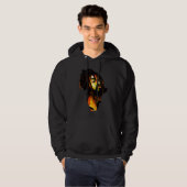 Africa Map African Man Rasta Colors Hoodie (Voorkant volledig)
