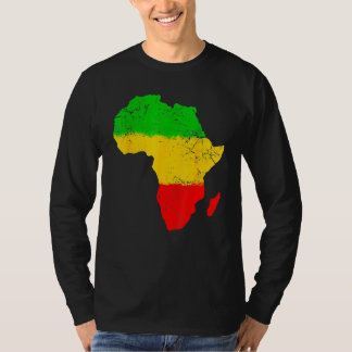 Africa Map Black History Month Afro African Pride  T-shirt