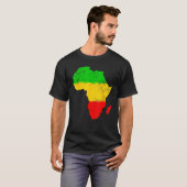 Africa Map Black History Month Afro African Pride  T-shirt (Voorkant volledig)