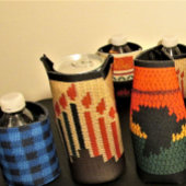 Africa Map Black Red Gold Green African Crochet Flesjeskoeler