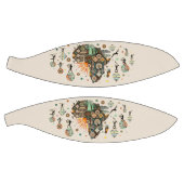 Africa Map Decorative Tribal Elements Pattern Basketbal (Panelen)