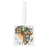 Africa Map Decorative Tribal Elements Pattern Decoratie (Voorkant)