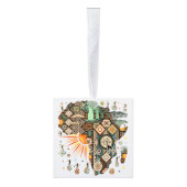 Africa Map Decorative Tribal Elements Pattern Decoratie (Rechts)