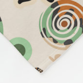 Africa Map Decorative Tribal Elements Pattern Fleece Deken (Hoek)