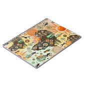 Africa Map Decorative Tribal Elements Pattern Notitieboek (Linkerzijde)