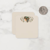 Africa Map Decorative Tribal Elements Pattern Notitiekaartje (Voorkant / Achterkant in situ)