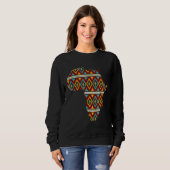 Africa Map Ethnic Dashiki Kente Cool African Ameri Trui (Voorkant volledig)
