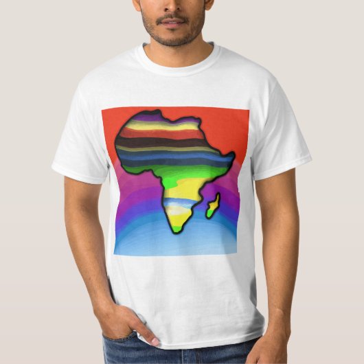 Africa Map T-Shirt (Voorkant)