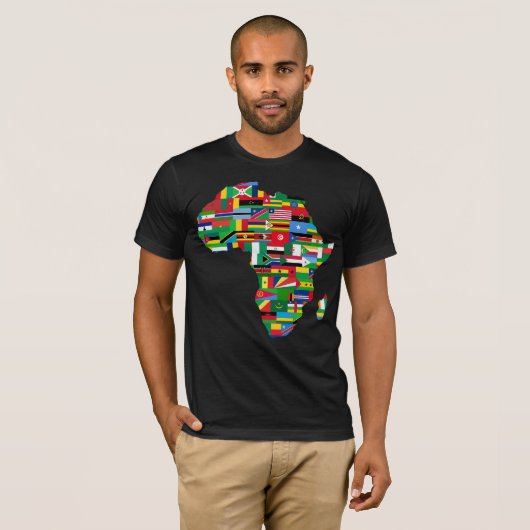 Africa Map T-Shirt (Voorkant volledig)