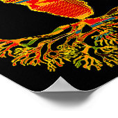 Africa Map Traditional Kente Cloth African Roots C Poster (Hoek)