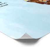 Africa Map waterverf artwork Poster (Hoek)