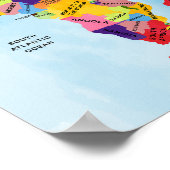 Africa Map waterverf artwork Poster