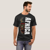 Africa Mask African Afro History Reggae Melanin T-shirt (Voorkant volledig)
