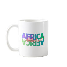 AFRICA: Moederland – Witte Glanzende Mok