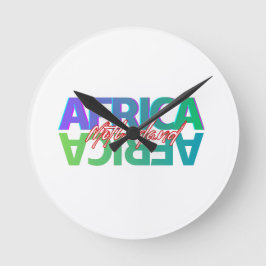 AFRICA: Motherland - Wall Clock Ronde Klok