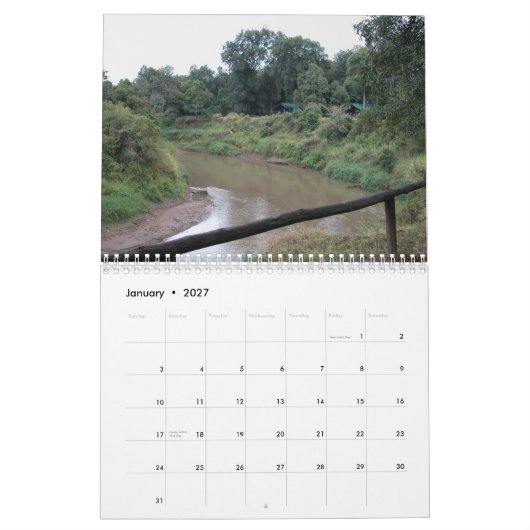 Africa Mt. Kilimanjaro Kalender (Jan 2027)