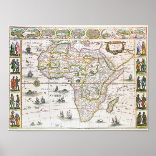 Africa Nova, c.1617 Poster (Voorkant)