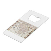 Africa nova descriptio (1690) van Willem Janszoon Creditkaart Flessenopener (Voorkant Gekanteld)