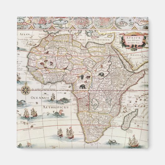 Africa nova descriptio (1690) van Willem Janszoon Magneet (Voorkant)