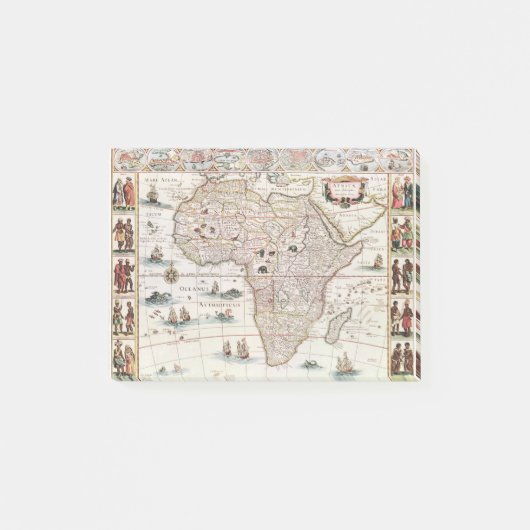 Africa nova descriptio (1690) van Willem Janszoon Post-it® Notes (Voorkant)