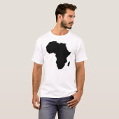 Africa Outline Cotton Mannen Travel T-Shirt (Voorkant volledig)