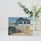 Africa Overlanding 4x4 Sand Dunes Road Trip Briefkaart (Staand voorkant)