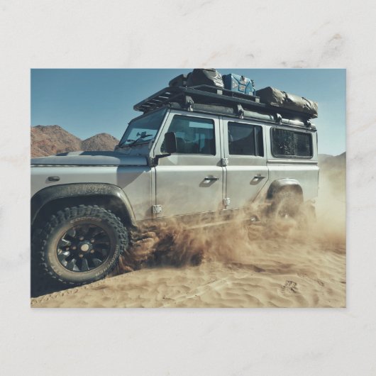 Africa Overlanding 4x4 Sand Dunes Road Trip Briefkaart (Voorkant)