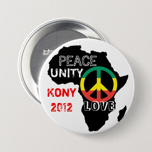 Africa Peace Button (Voorkant /achterkant)