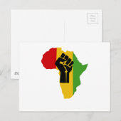 Africa Power - Reggae Briefkaart (Voorkant / Achterkant)