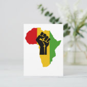 Africa Power - Reggae Briefkaart (Staand voorkant)