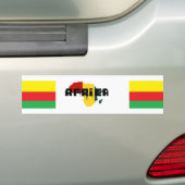 africa rasta bumpersticker (Op auto)