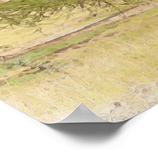 Africa Safari Giraffe Waterverf Painting Poster (Hoek)