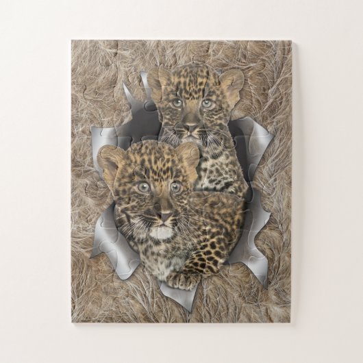 Africa-Safari Wildlife-Art Legpuzzel (Verticaal)