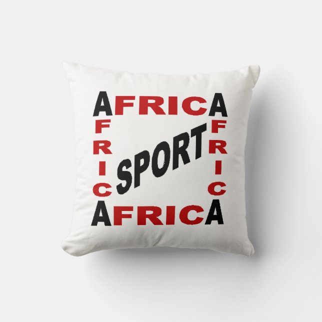AFRICA SPORT White Decoration Kussen (Voorkant)