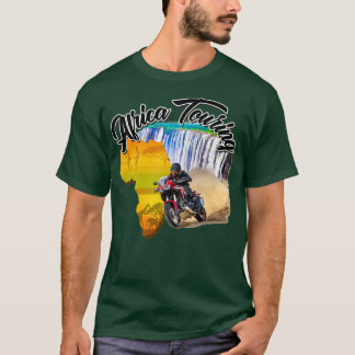 Africa Touring Twin Motorcycle Natuur Offroad bike T-shirt
