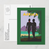 Africa Travel Gay Briefkaart (Voorkant / Achterkant)