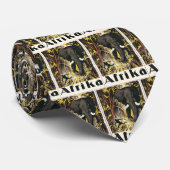  Africa Travel Poster, Afrikaanse olifant Stropdas (Opgerold)