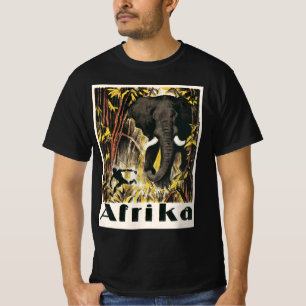 Africa Travel Poster, Afrikaanse olifant T-shirt