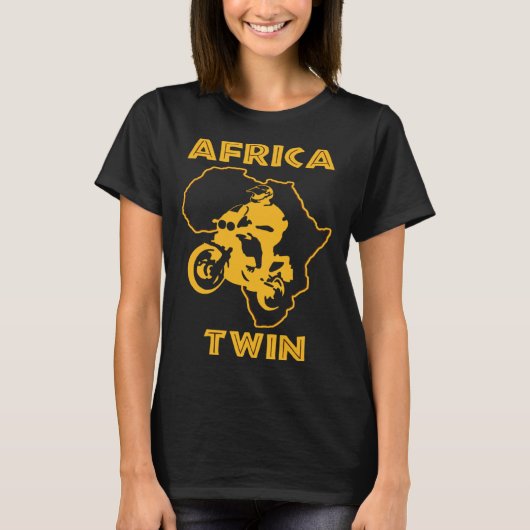 AFRICA TWIN Motorcycle touring trail riding T-shirt (Voorkant)