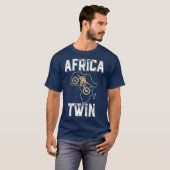 AFRICA TWIN trail riding rally motorcycle T-shirt (Voorkant volledig)