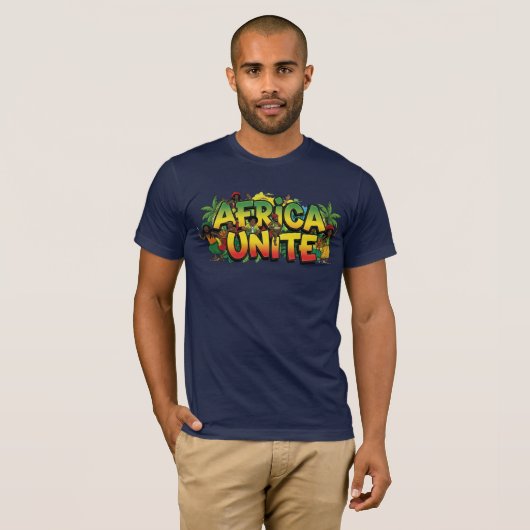 Africa Unite Reggae T-shirt (Voorkant volledig)