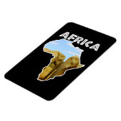 Africa Wildlife Continent Blue Sky Elephant Magneet (Linkerzijde)
