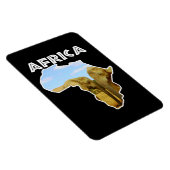 Africa Wildlife Continent Blue Sky Elephant Magneet (Rechterzijde)