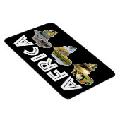 Africa Wildlife Continent Trio Collage Magneet (Rechterzijde)