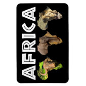 Africa Wildlife Continent Trio Magneet (Verticaal)