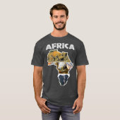 Africa Wildlife Map Trio Shirt (Voorkant volledig)
