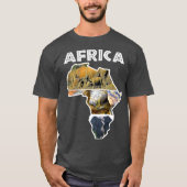 Africa Wildlife Map Trio Shirt (Voorkant)