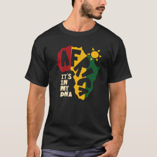 Africa with sun It's in my DNA T-shirt